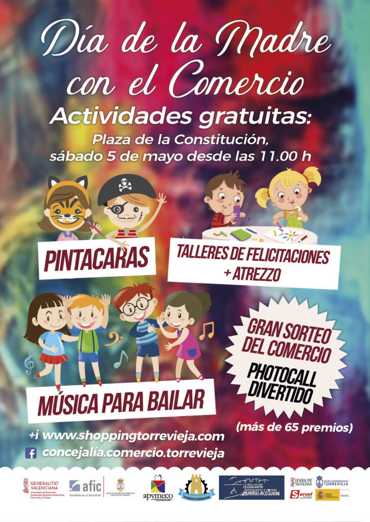 dia de la madre en comercios de Torrevieja 2018