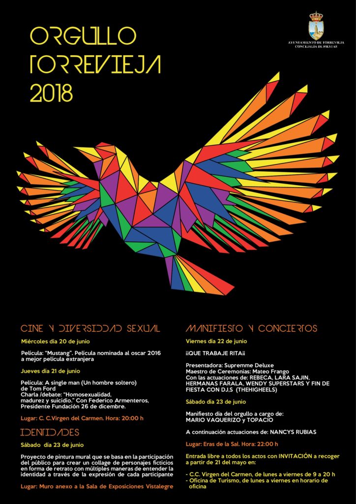 Dia orgullo Torrevieja LTGB 2018