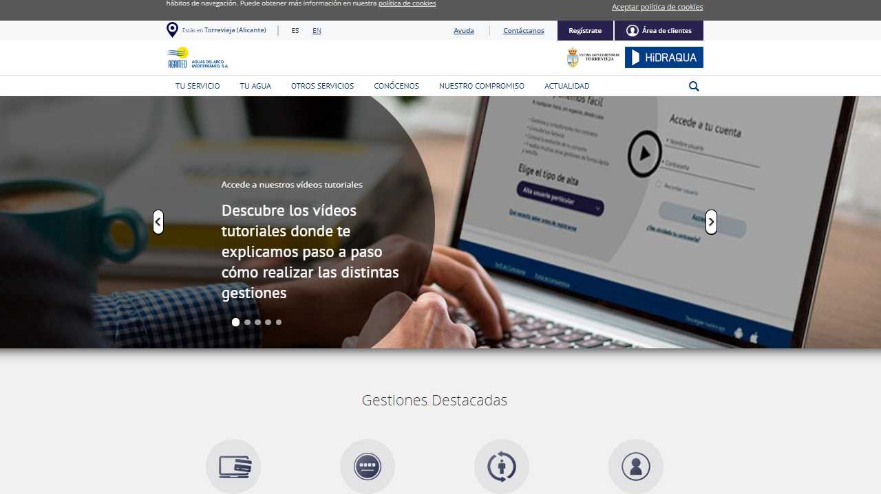 area de clientes agamed