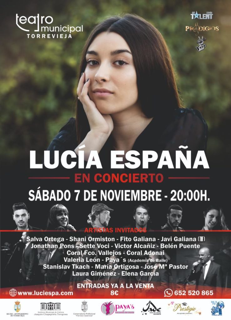 concierto Lucia España Torrevieja noviembre 2020 1