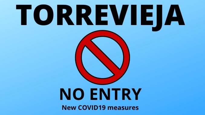 Torrevieja new covid 19 measures no entry