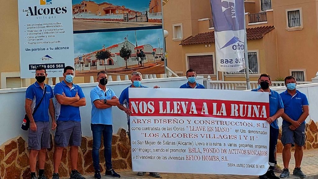 la Sareb impago Arys Diseño y Construcción