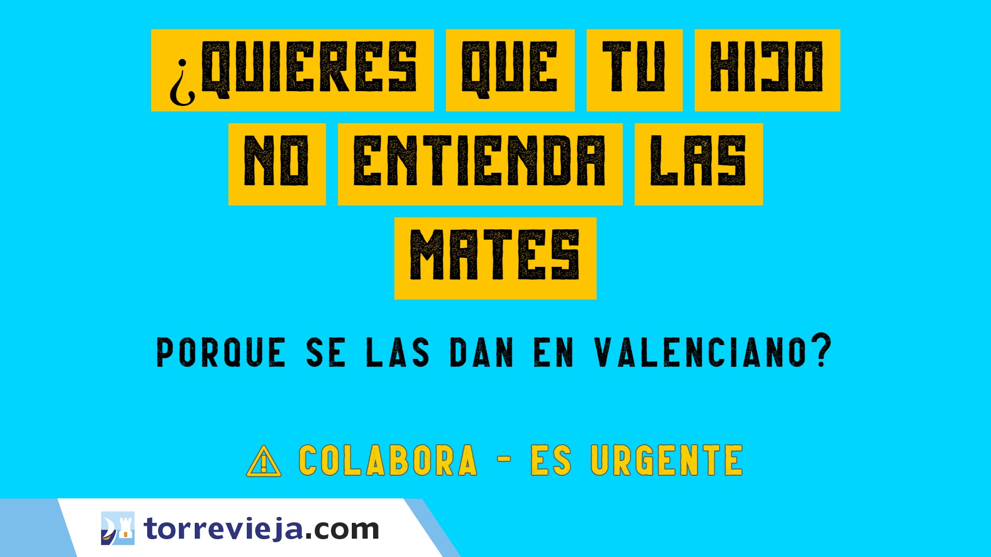 Colabora para defender la enseñanza de tus hijos en Español