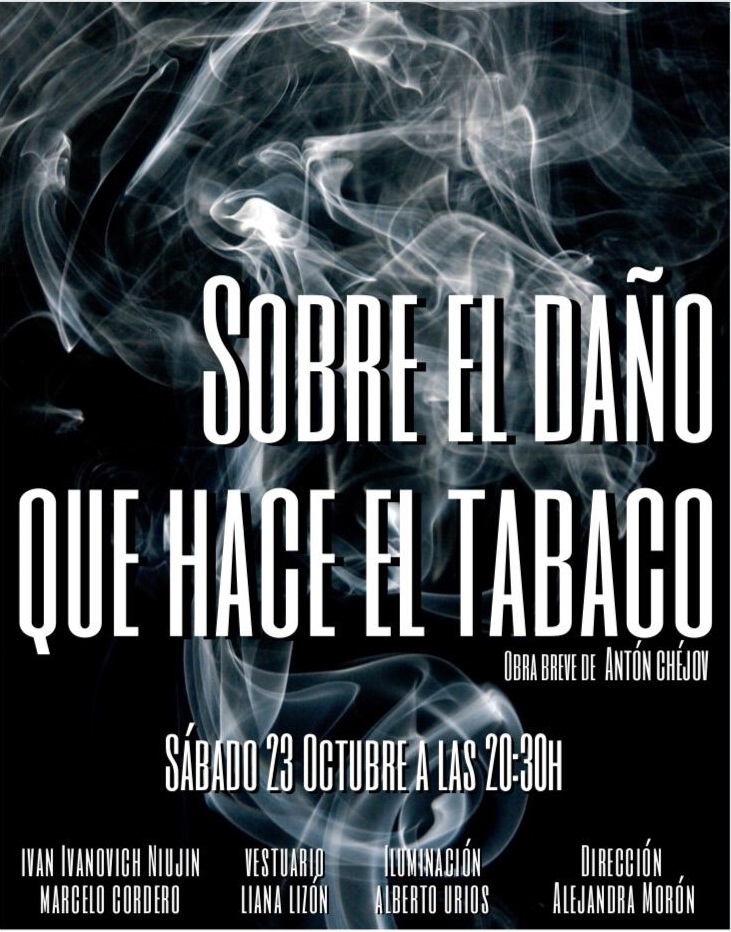 Teatro en Torrevieja: Sobre el daño que hace el tabaco