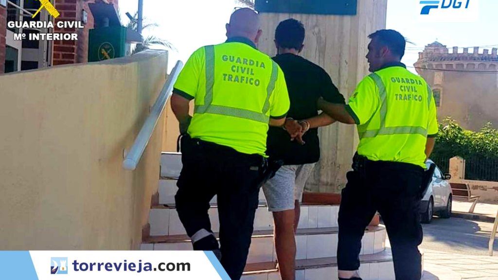 video persecución Guardia Civil robo coche Torrevieja