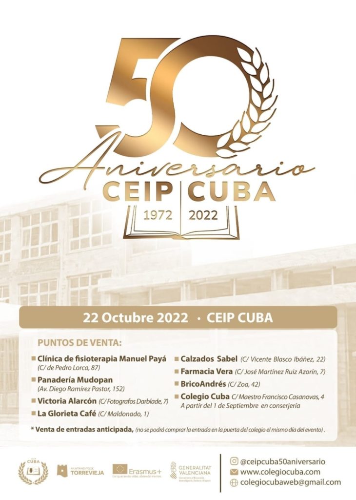 50 aniversario Colegio CUBA Torrevieja 2022