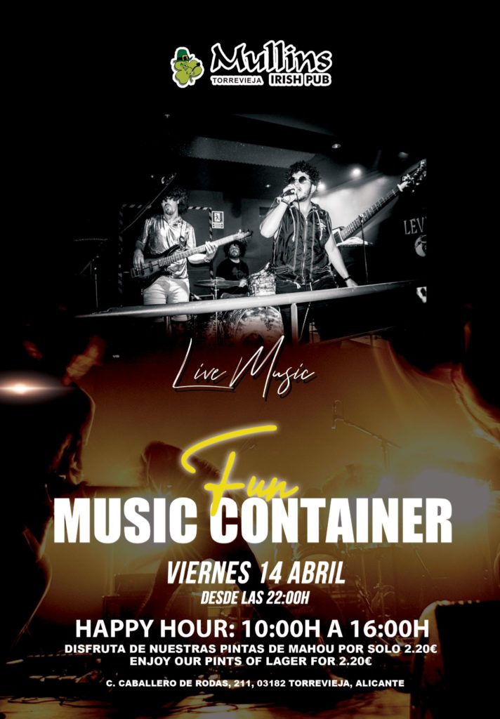 Fun Music Container  Música en Directo en JMullins Torrevieja 