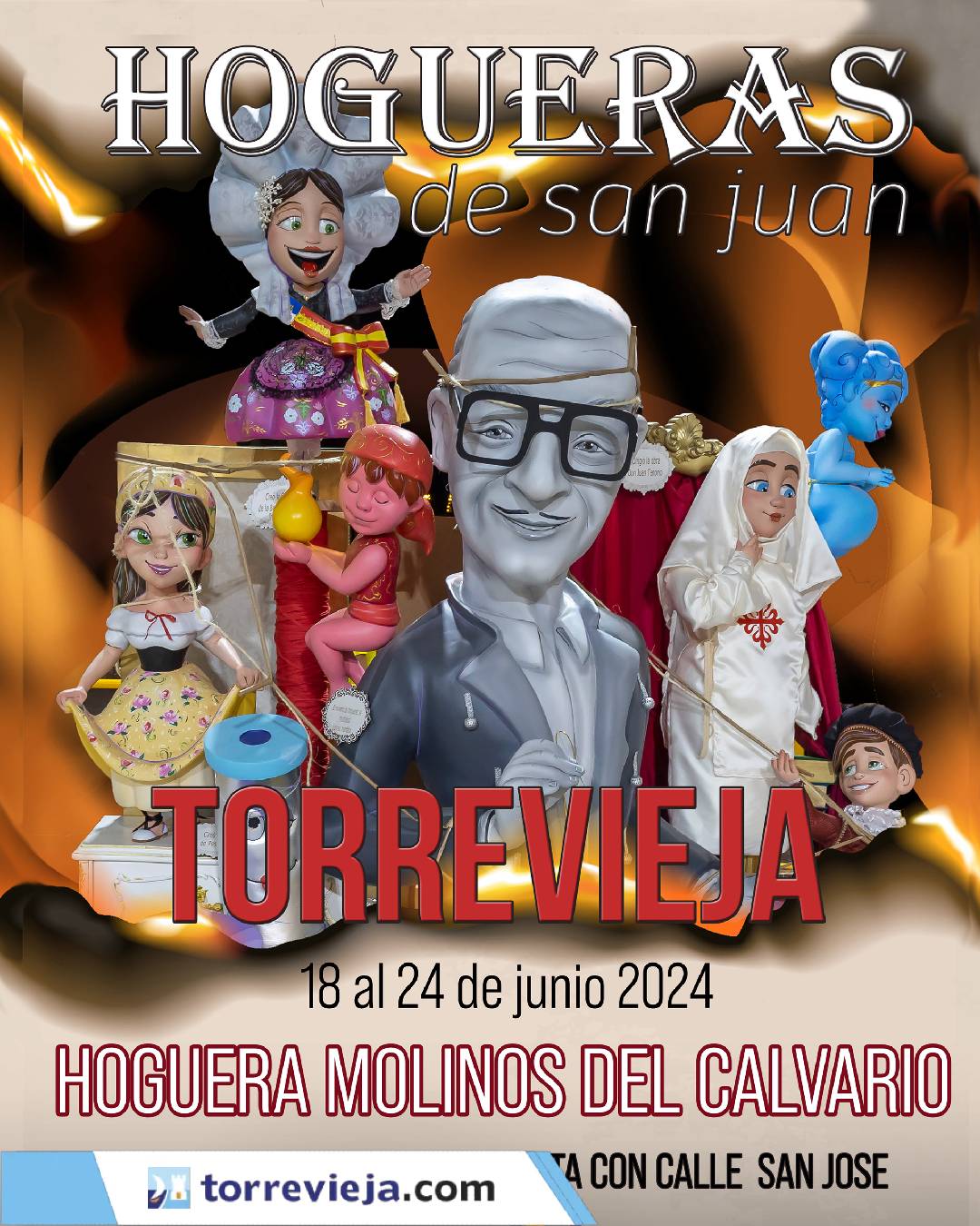 Hogueras de San Juan y crema Torrevieja 2024
