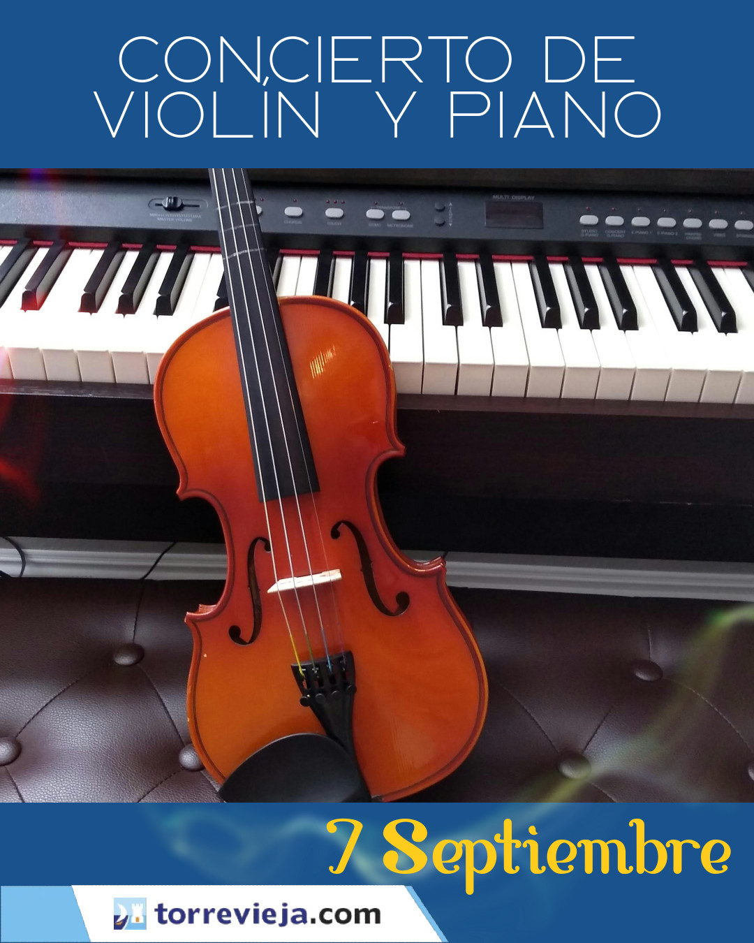 CONCIERTO DE VIOLIN Y PIANO 7 SEPTIEMBRE