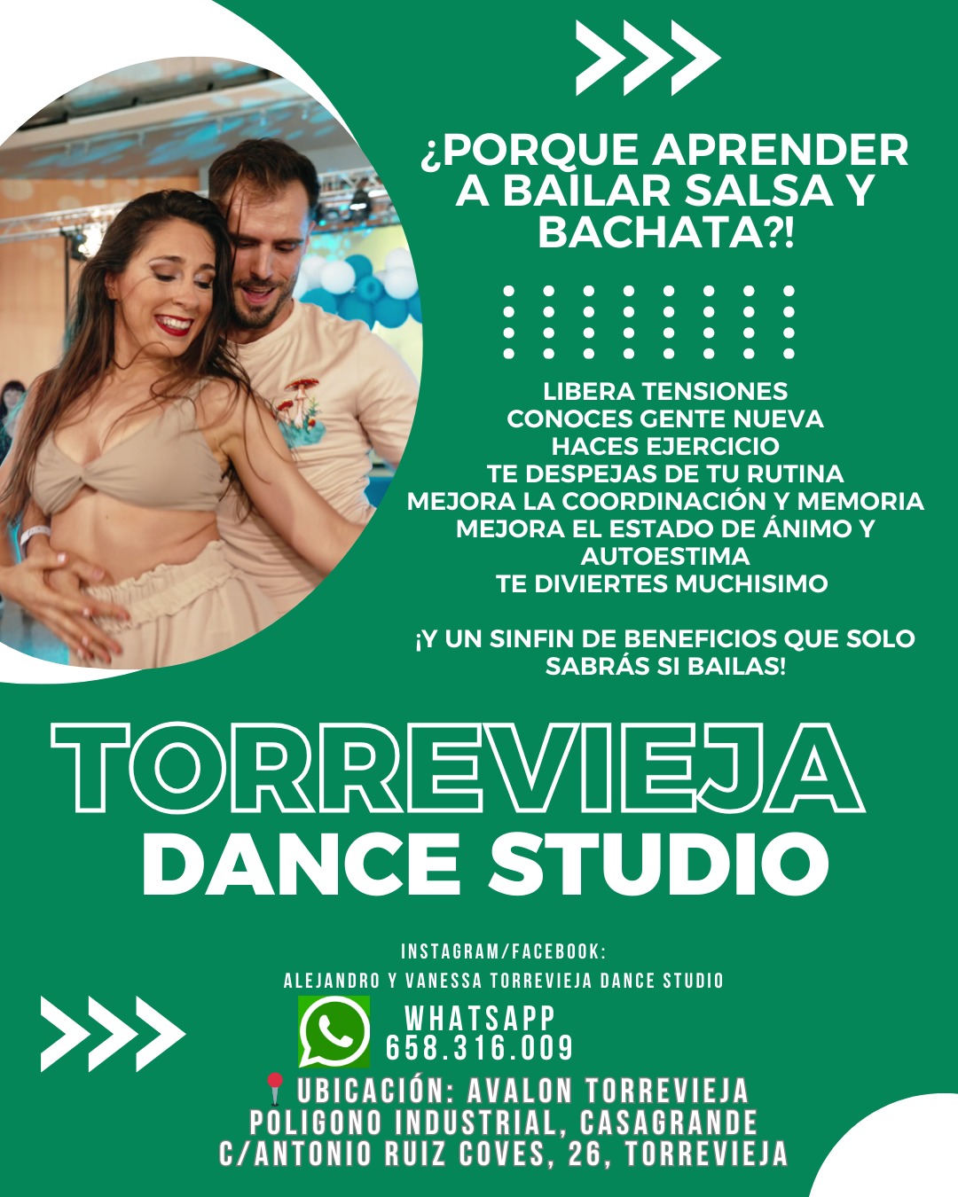 Clases de baile en Torrevieja - Salsa y Bachata