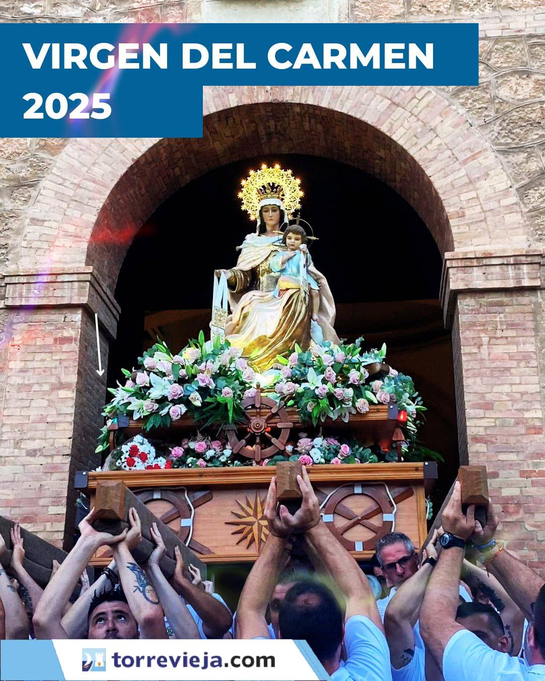 procesion maritima virgendel Carmen Torrevieja 2025