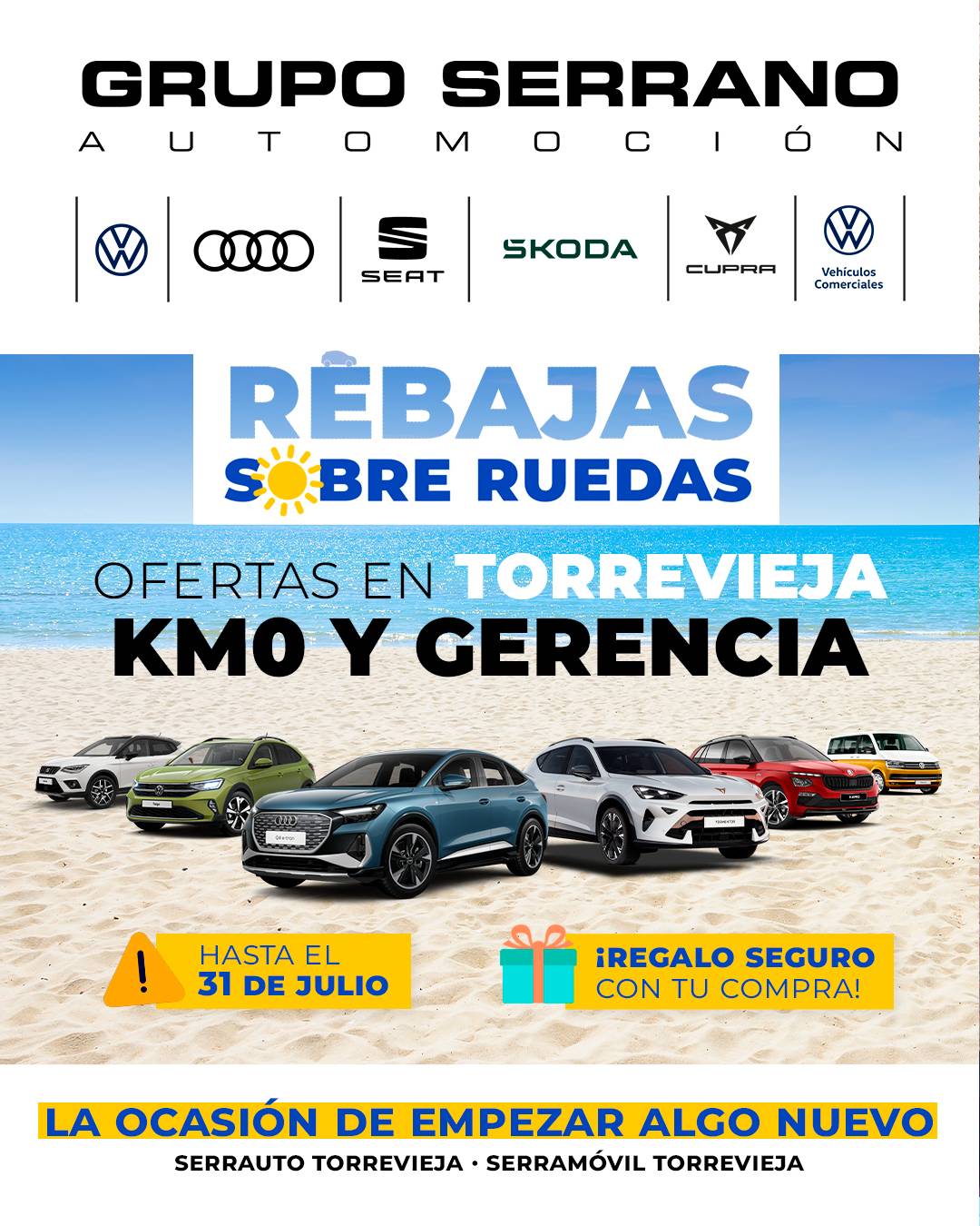 Rebajas sobre ruedas en Torrevieja Grupo Serrano Automoción