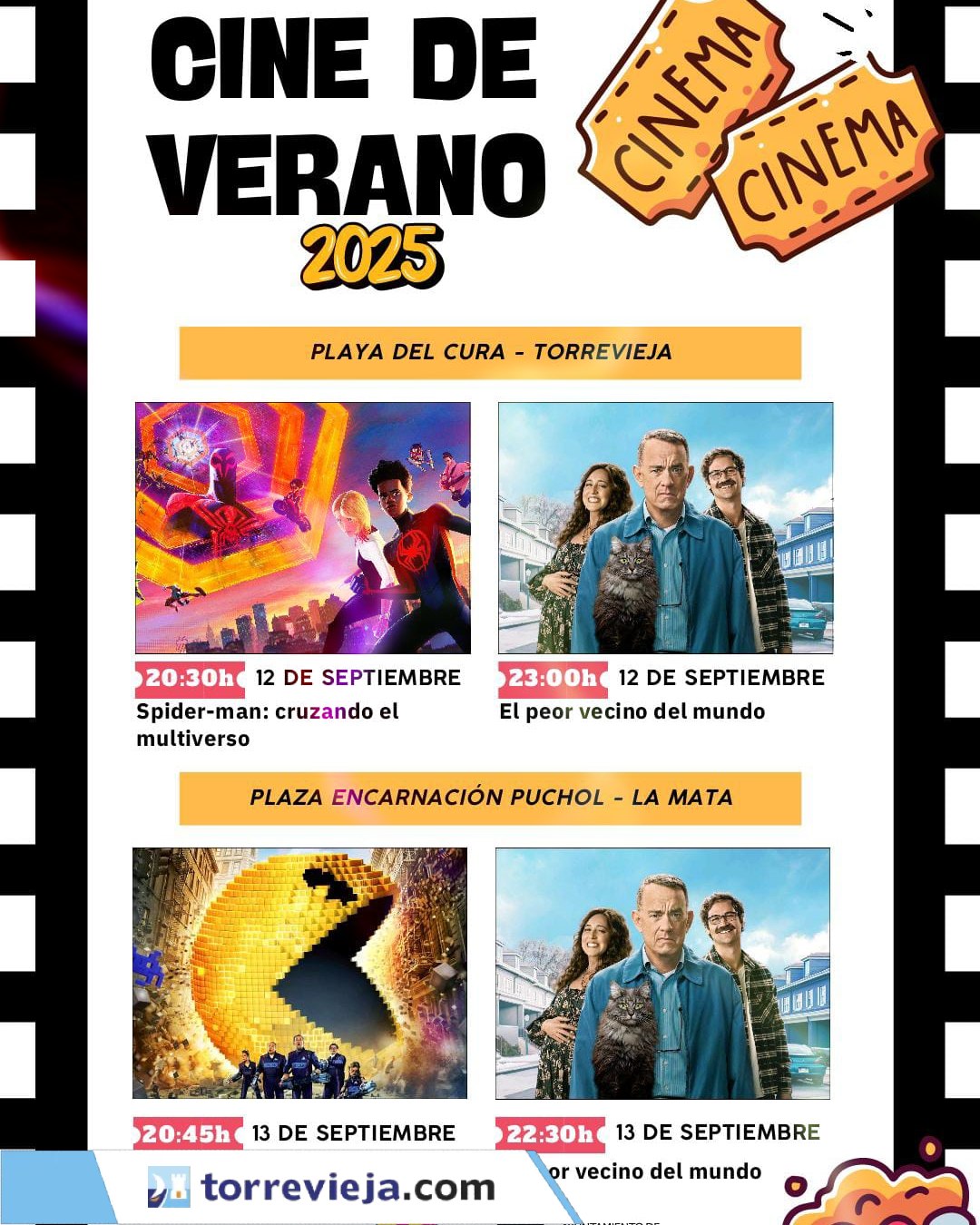 CINE DE VERANO TORREVIEJA 2025