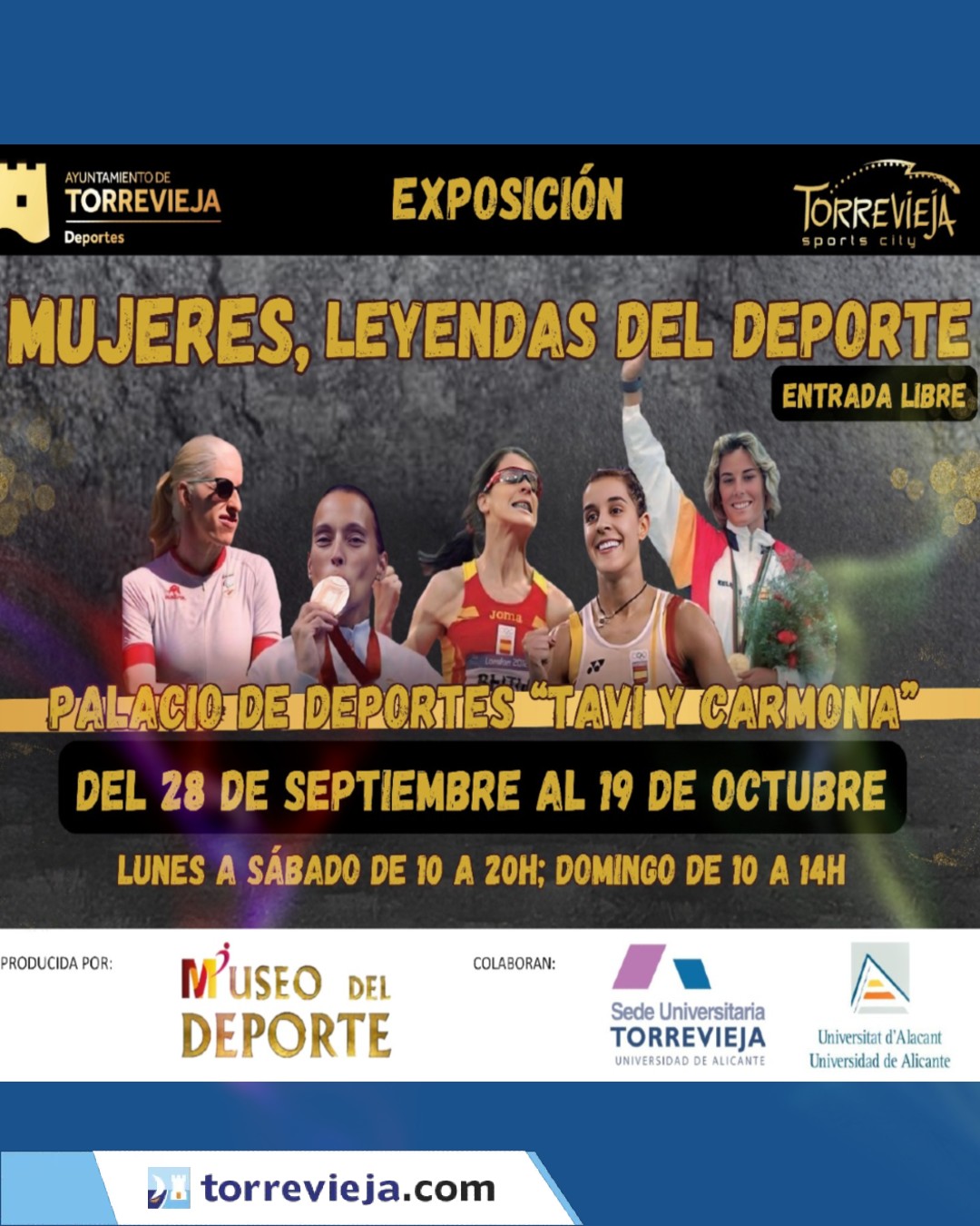 EXPOSICION MUJERES LEYENDAS DEL DEPORTE