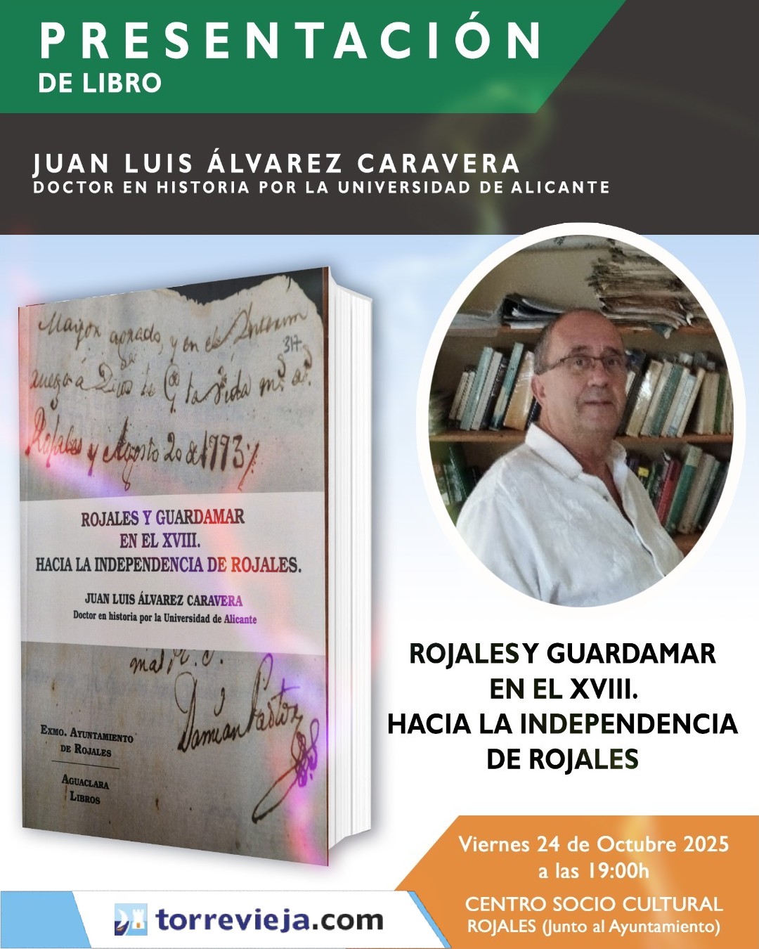 PRESENTACION DEL LIBRO ROJALES Y GUARDAMAR EN EL XVIII