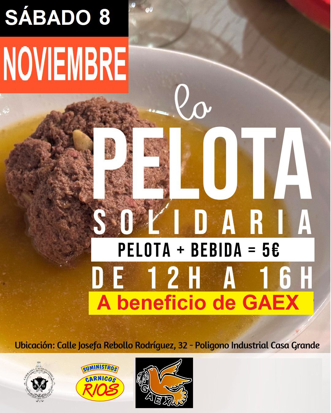 la pelota solidaria 8 de noviembre 2025 carnicas Rios Torrevieja