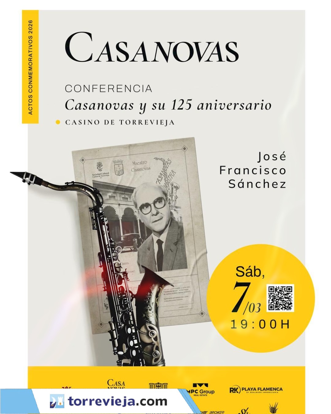 CONFERENCIA CASANOVAS Y SU 125 ANIVERSARIO