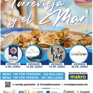 Poster Gastronomic Days Torrevieja Hospitality Association AND EL MAR 2026