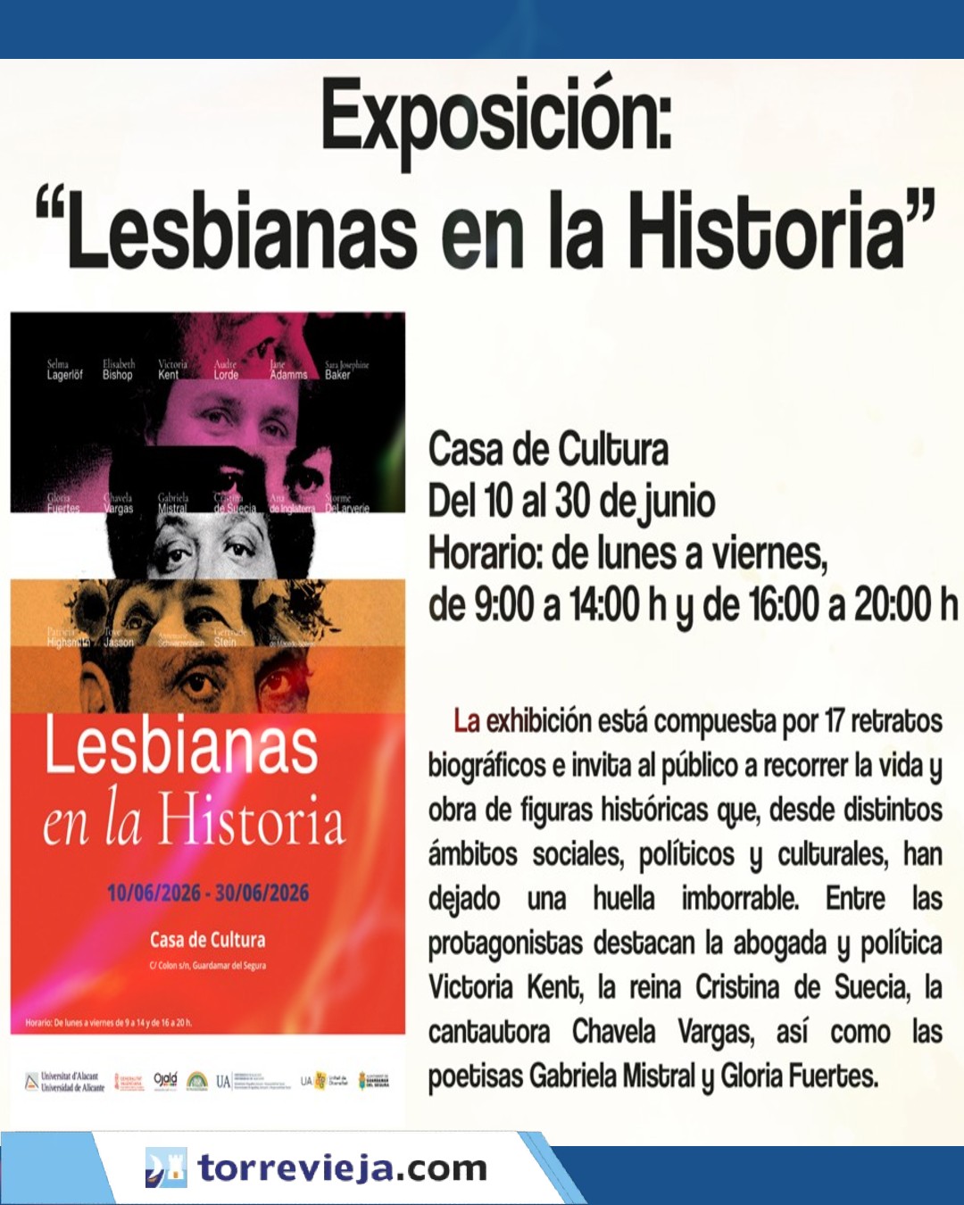 EXPOSICION LESBIANAS EN LA HISTORIA
