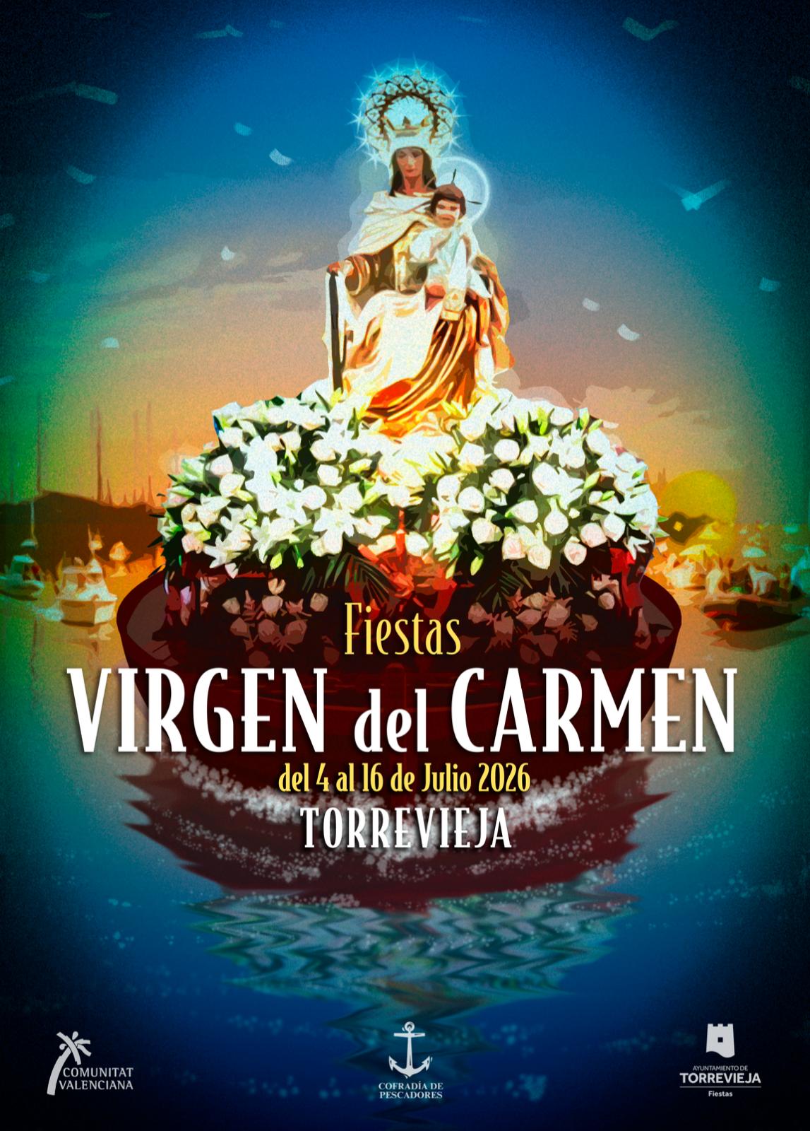 procession program FIESTAS VIRGEN DEL CARMEN Torrevieja 2026