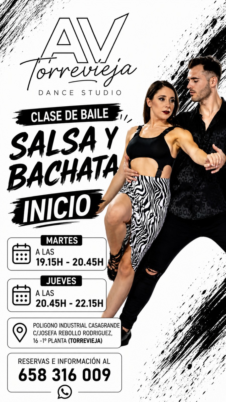 Clases de salsa y bachata en Torrevieja con Alejandro y Vanessa