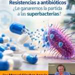 Cartel de la charla sobre resistencias a los antibióticos y superbacterias, el 6 de noviembre de 2026 en el Casino de Torrevieja