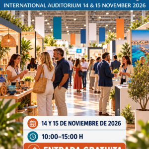 Image de l’Expo Torrevieja les 14 et 15 novembre 2026 avec le logo de l’événement, de 10h00 à 15h00 et entrée gratuite