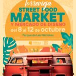 Cartel de Torrevieja Street Food Market y Mercado de Diseño 2026, del 8 al 12 de octubre