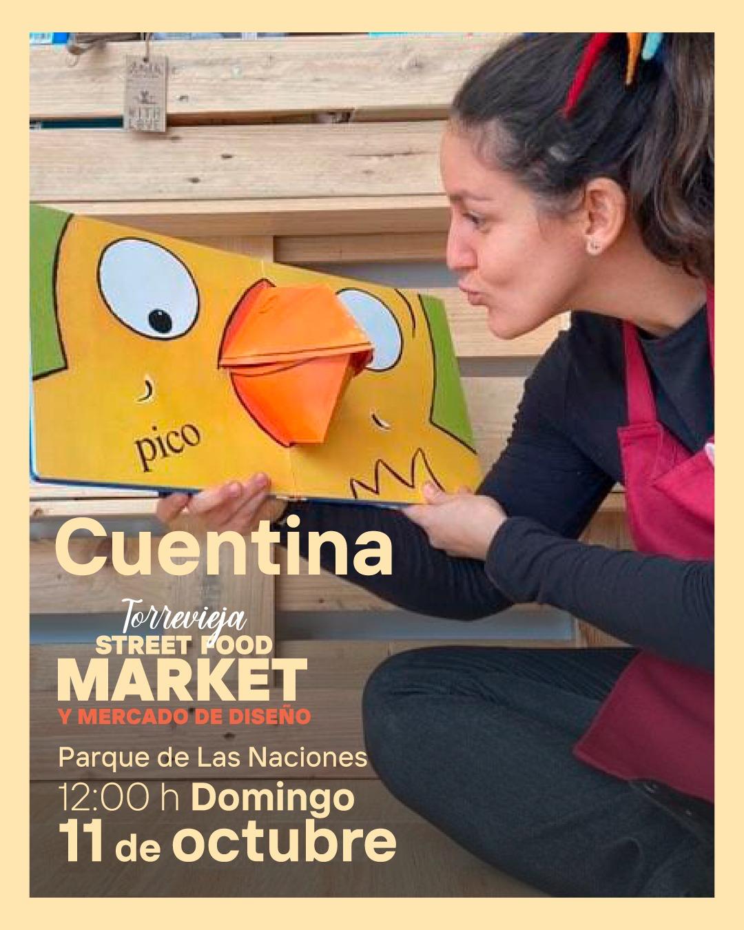 Cuentina, cuentacuentos el 11 de octubre en Torrevieja