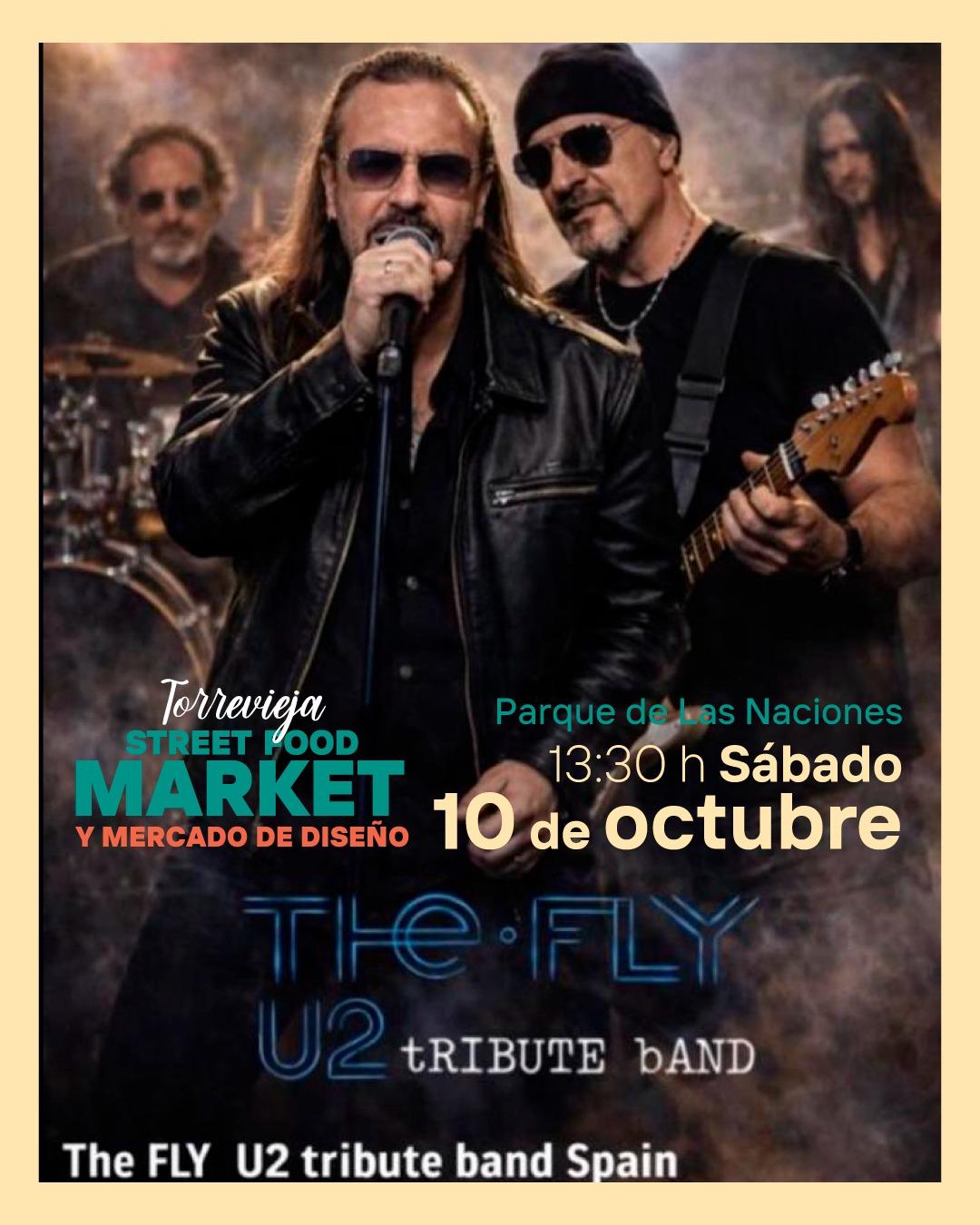 The Fly, tributo a U2, en Torrevieja Street Food Market el 10 de octubre