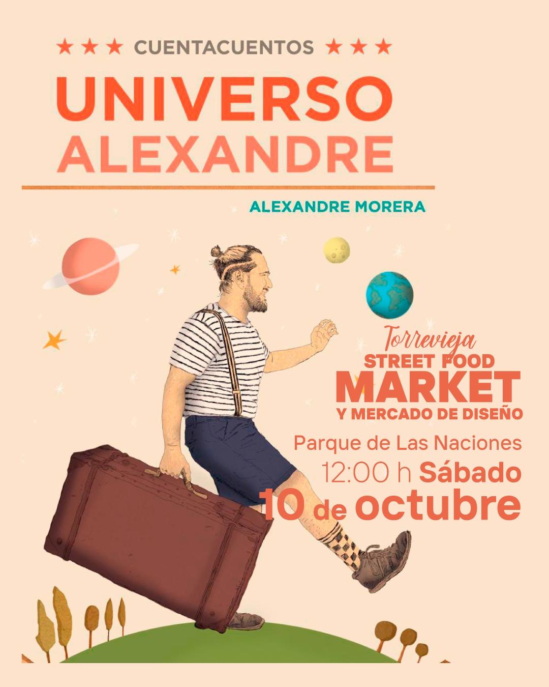 Universo Alexandre, cuentacuentos el 10 de octubre en Torrevieja